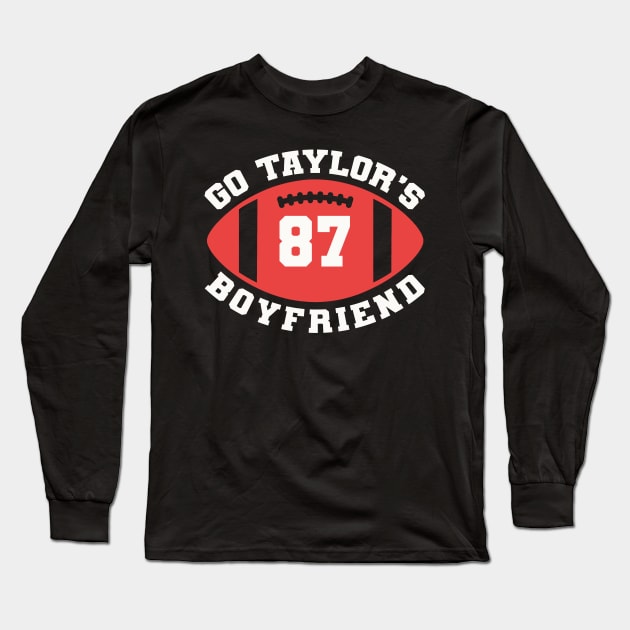 Go Taylors Boyfriend Long Sleeve T-Shirt by Nolinomeg